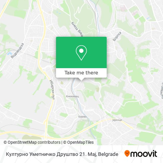 Културно Уметничко Друштво 21. Мај map