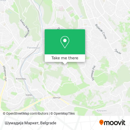 Шумадија Маркет map