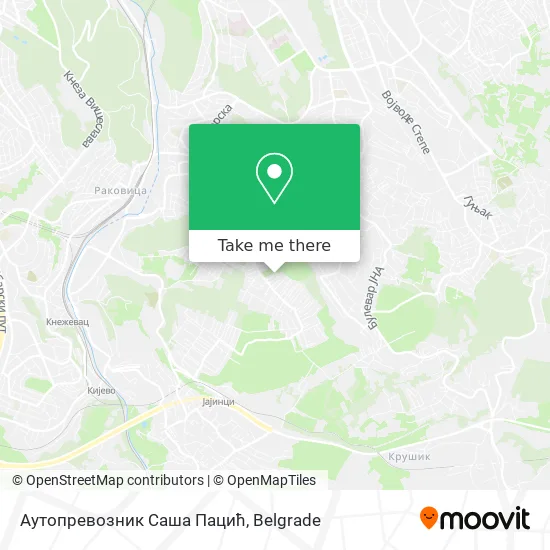 Аутопревозник Саша Пацић map