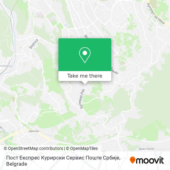 Пост Експрес Курирски Сервис Поште Србије map