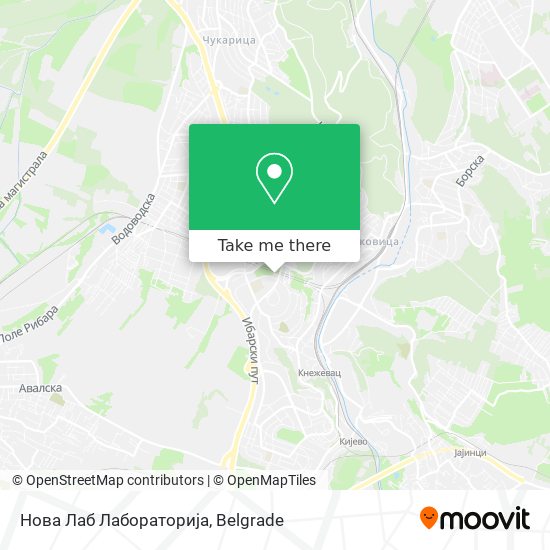 Нова Лаб Лабораторија map