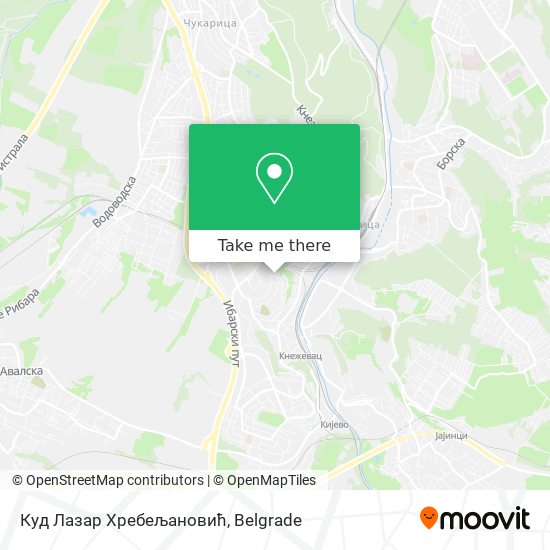 Куд Лазар Хребељановић map