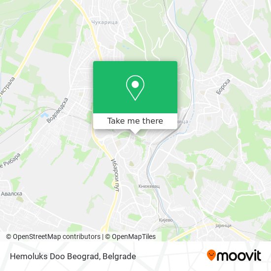 Hemoluks Doo Beograd map