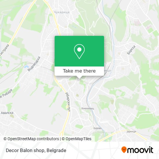 Decor Balon shop map