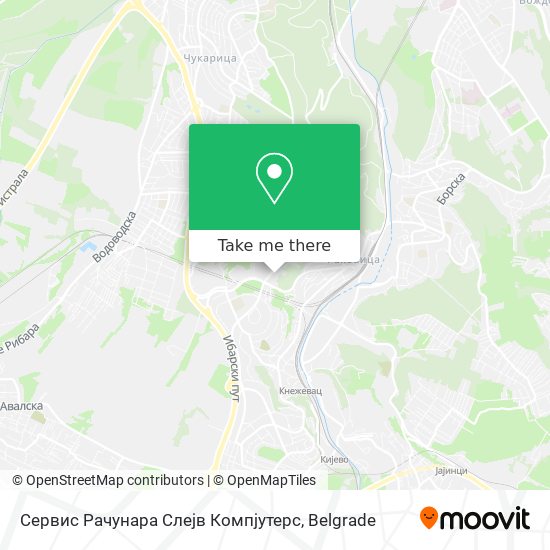 Сервис Рачунара Слејв Компјутерс map