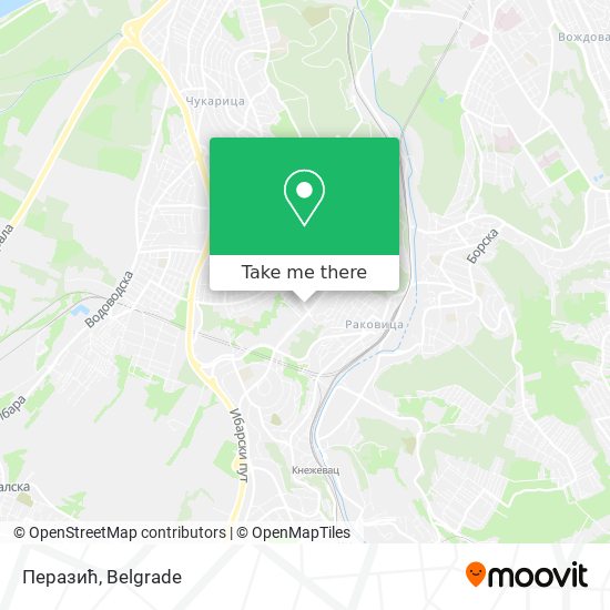 Перазић map