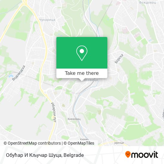 Обућар И Кључар Шуца map