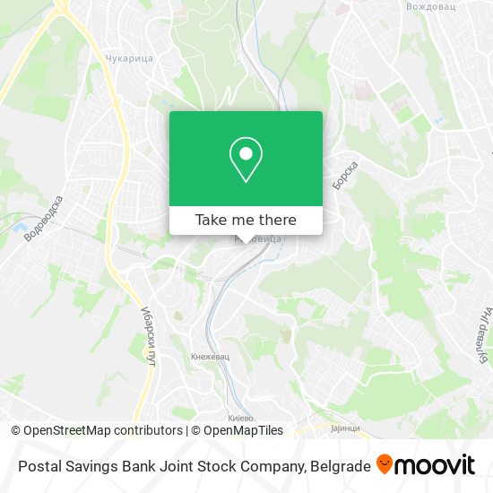 Postal Savings Bank Joint Stock Company map