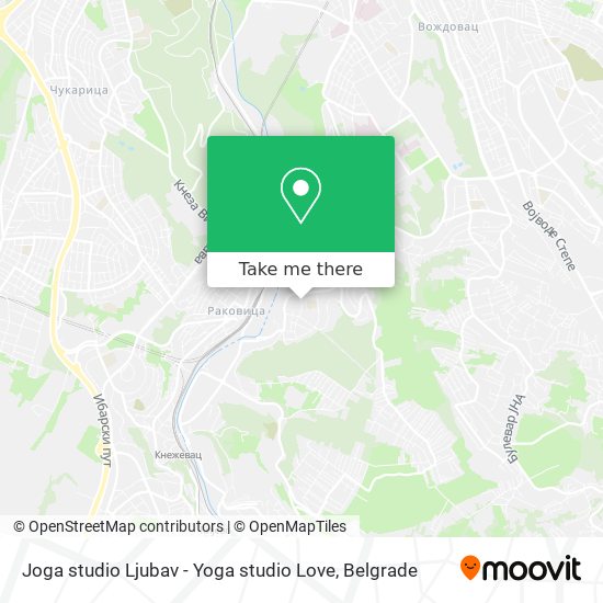 Joga studio Ljubav - Yoga studio Love map