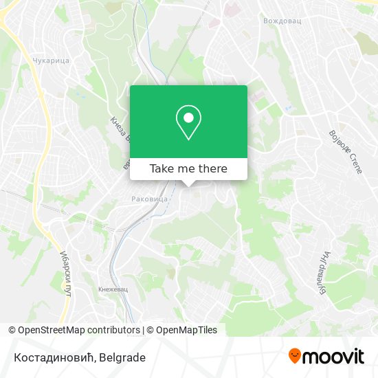 Костадиновић map