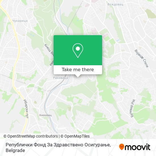 Републички Фонд За Здравствено Осигурање map