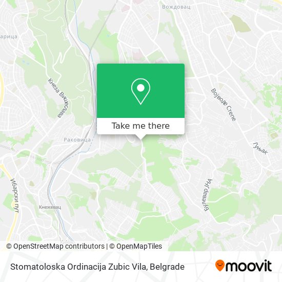 Stomatoloska Ordinacija Zubic Vila map