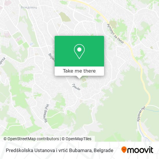 Predškolska Ustanova i vrtić Bubamara map