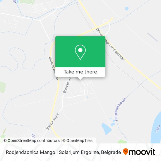 Rodjendaonica Mango i Solarijum Ergoline map