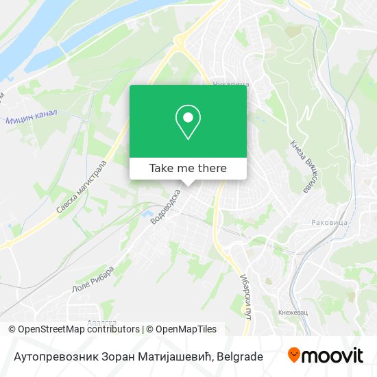 Аутопревозник Зоран Матијашевић map