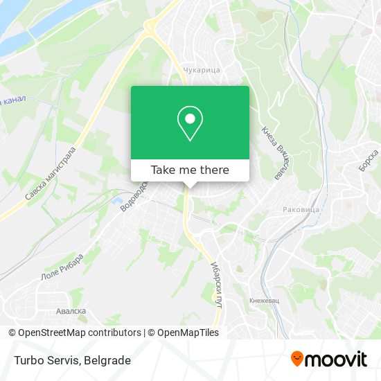 Turbo Servis map