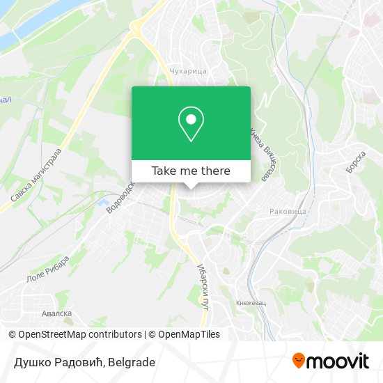 Душко Радовић map