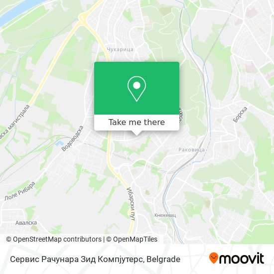 Сервис Рачунара Зид Компјутерс map