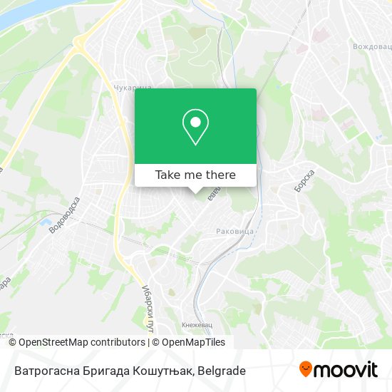 Ватрогасна Бригада Кошутњак map