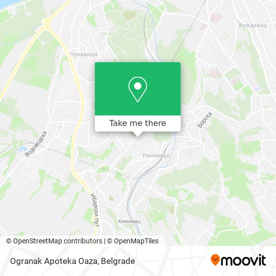 Ogranak Apoteka Oaza map