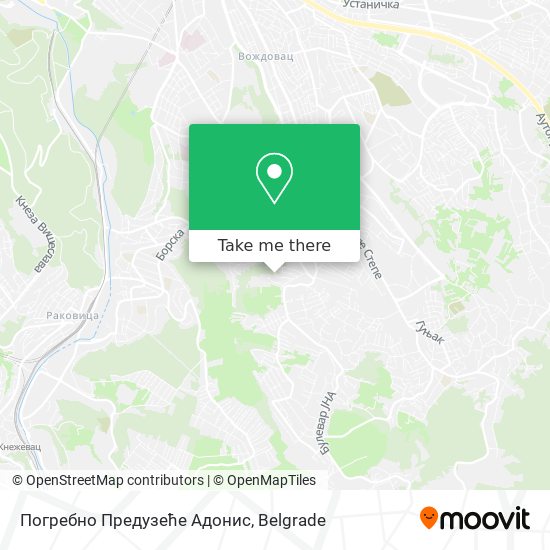 Погребно Предузеће Адонис map