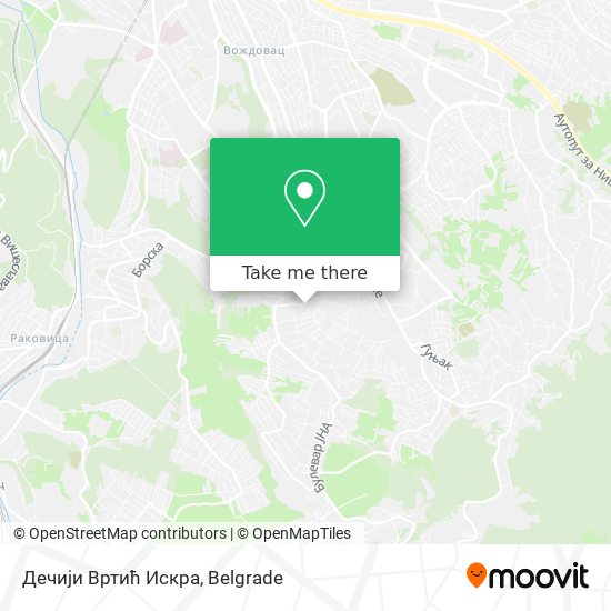 Дечији Вртић Искра map