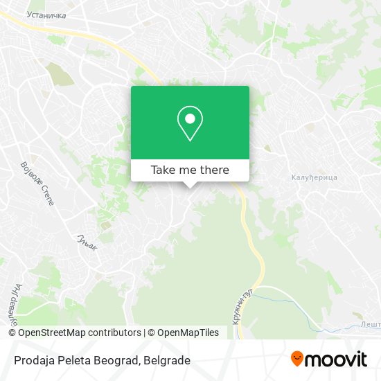 Prodaja Peleta Beograd map