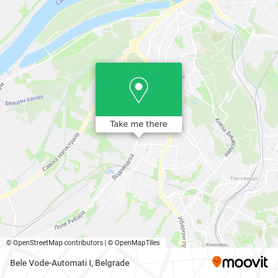 Bele Vode-Automati I map