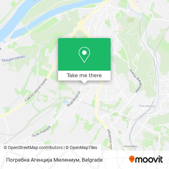 Погребна Агенција Милениум map