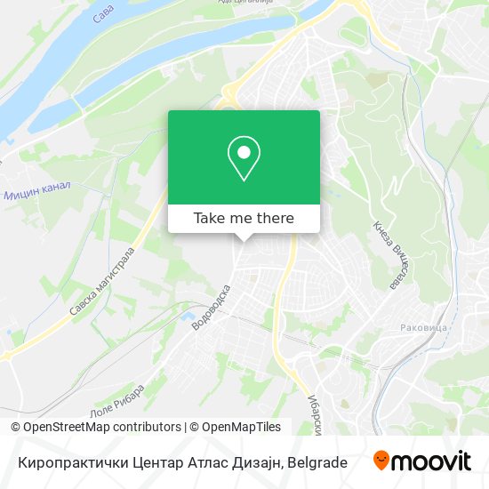 Киропрактички Центар Атлас Дизајн map