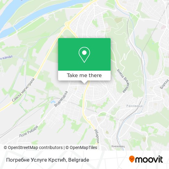 Погребне Услуге Крстић map