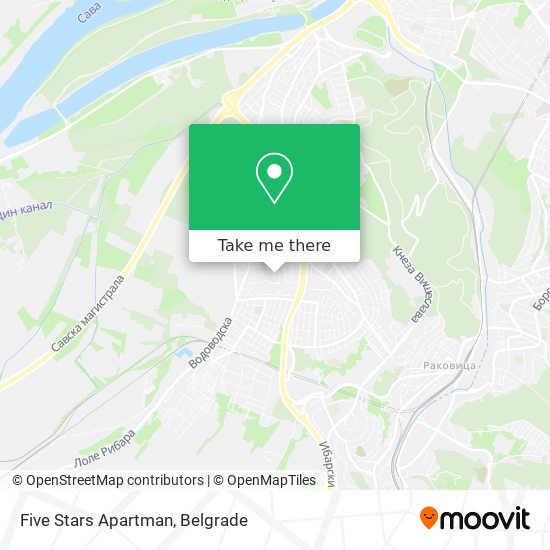 Five Stars Apartman map