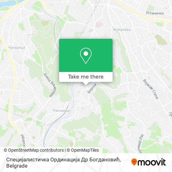 Специјалистичка Ординација Др Богдановић map