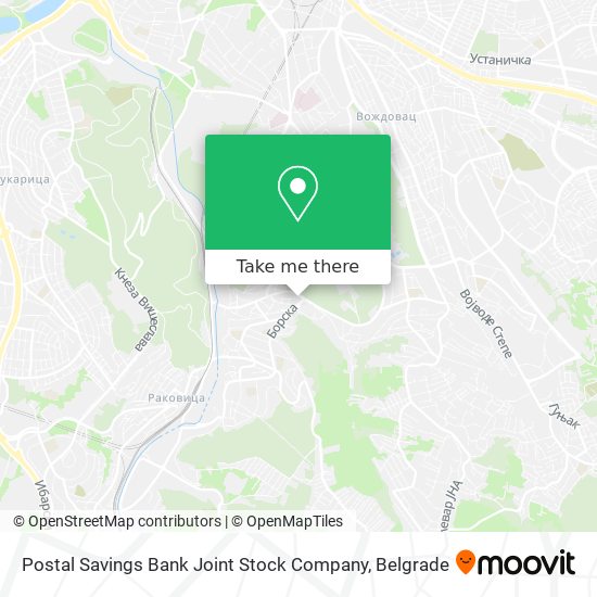 Postal Savings Bank Joint Stock Company map