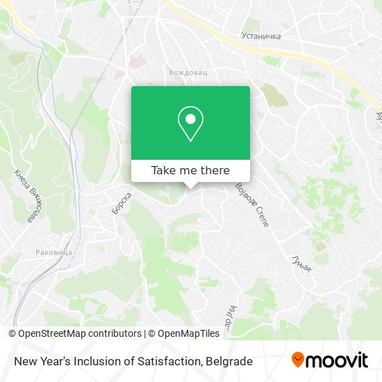 New Year's Inclusion of Satisfaction map