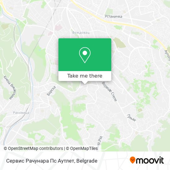 Сервис Рачунара Пс Аутлет map