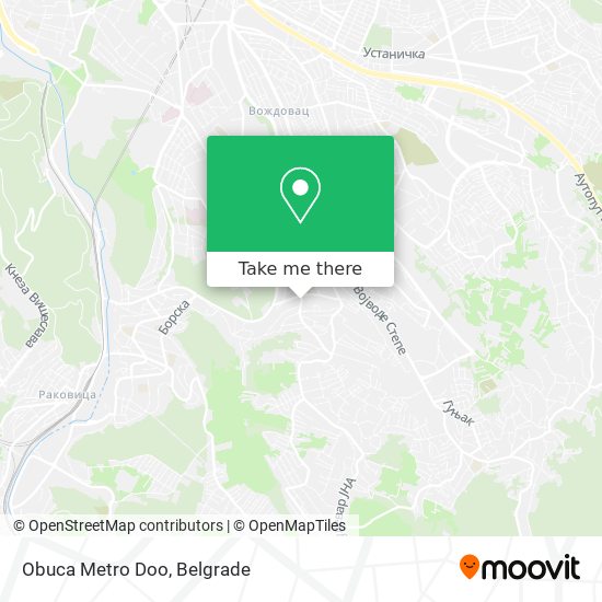 Obuca Metro Doo map