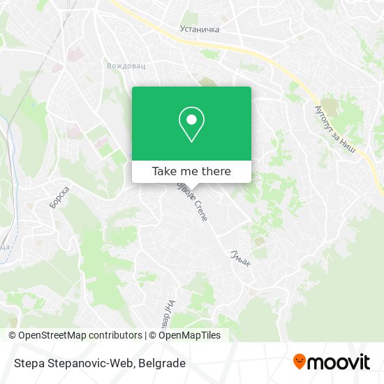 Stepa Stepanovic-Web map