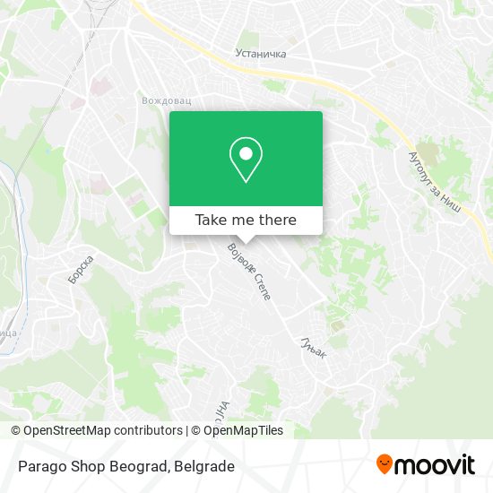 Parago Shop Beograd map