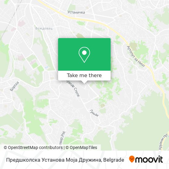 Предшколска Установа Моја Дружина map