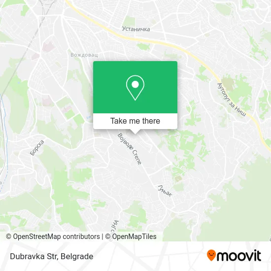 Dubravka Str map