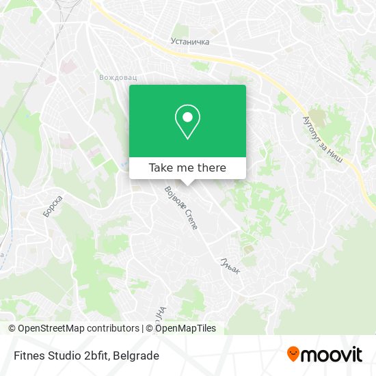 Fitnes Studio 2bfit map