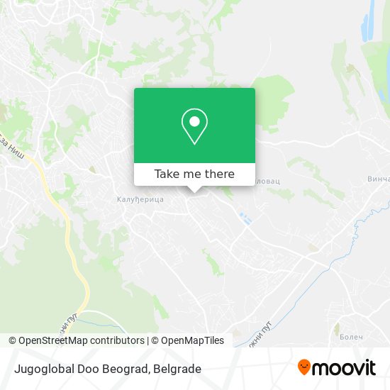 Jugoglobal Doo Beograd map