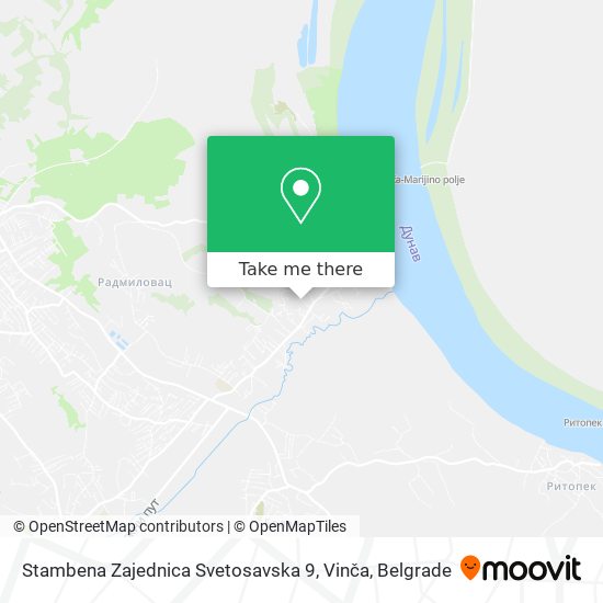 Stambena Zajednica Svetosavska 9, Vinča map