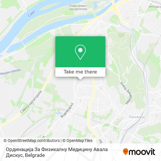 Ординација За Физикалну Медицину Авала Дискус map