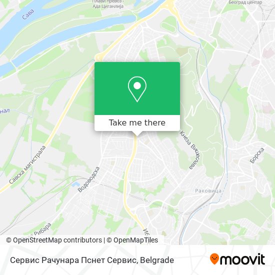 Сервис Рачунара Пснет Сервис map