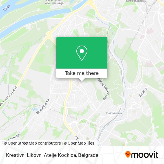 Kreativni Likovni Atelje Kockica map