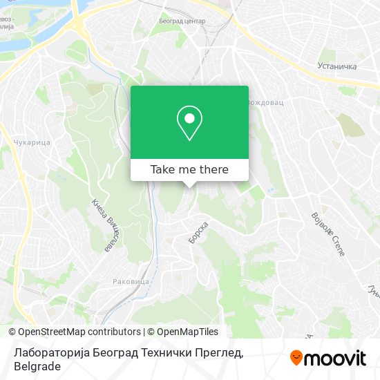 Лабораторија Београд Технички Преглед map