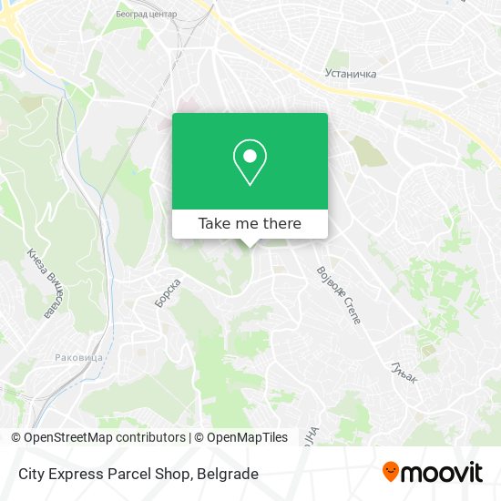 City Express Parcel Shop map