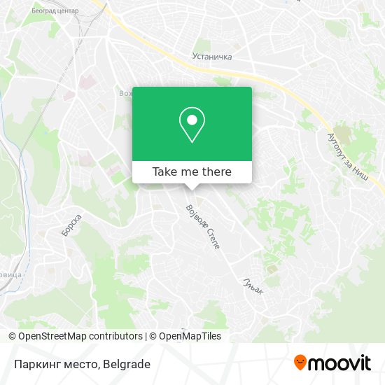 Паркинг место map